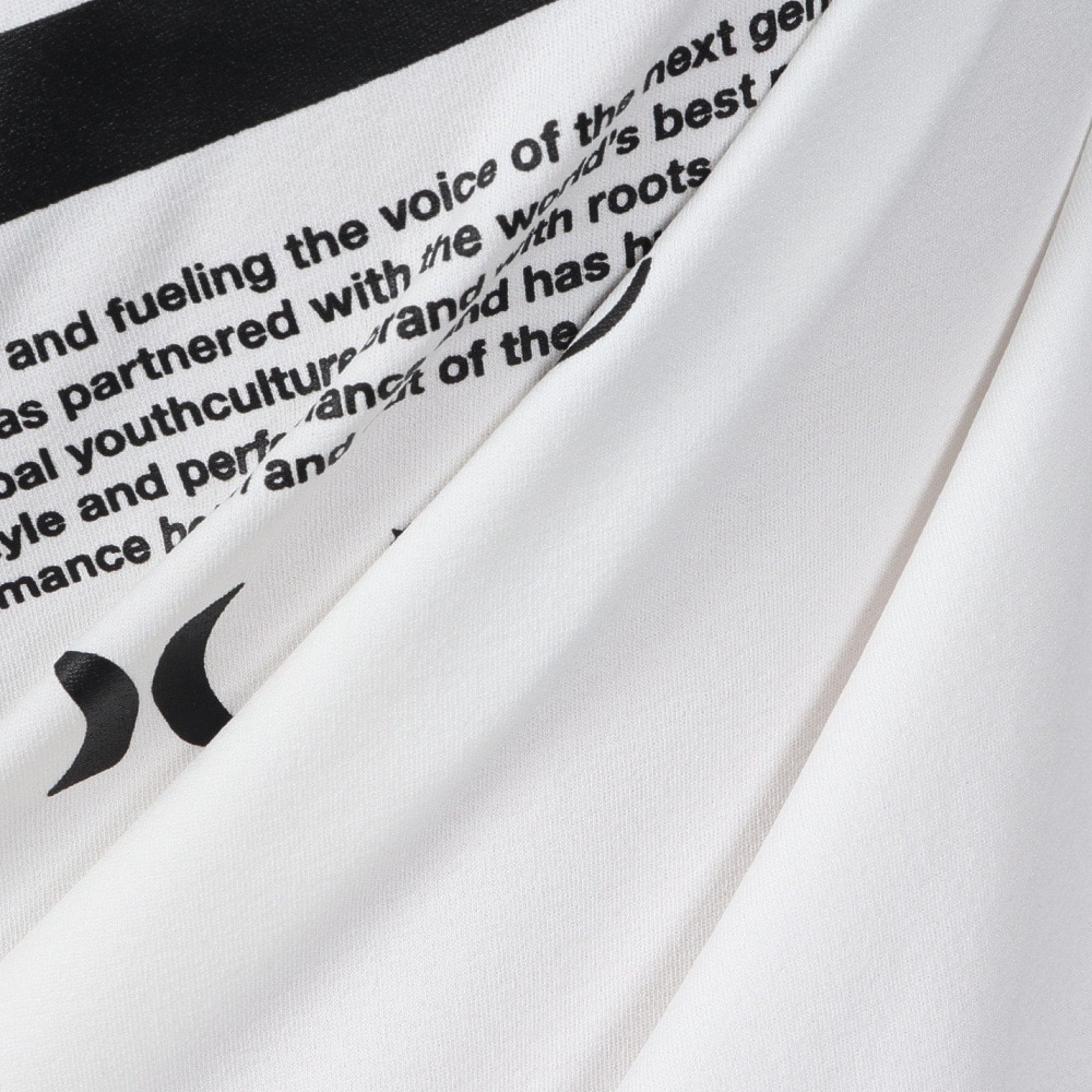 ハーレー（HURLEY）（メンズ）ファントム ボーン フロム ウォーター オーバーサイズ 長袖 Tシャツ MULS251026-WHT
