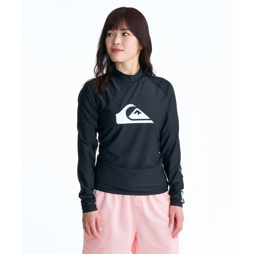 クイックシルバー（Quiksilver）（メンズ、レディース）ALL TIME LR 長袖ラッシュガード 速乾 26SPQLY261002BLK1