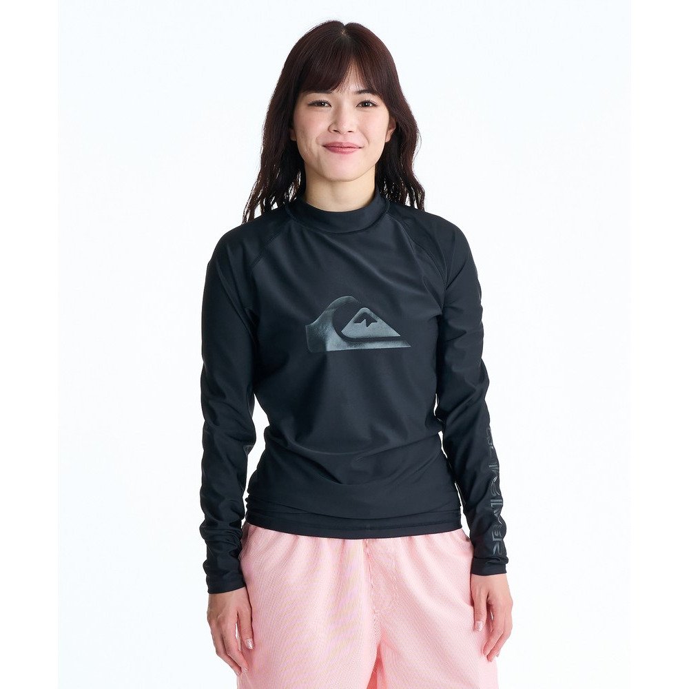 クイックシルバー（Quiksilver）（メンズ、レディース）ALL TIME LR 長袖ラッシュガード 速乾 26SPQLY261002BLK2