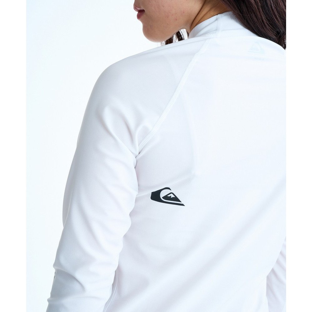 クイックシルバー（Quiksilver）（メンズ、レディース）ALL TIME LR 長袖ラッシュガード 速乾 26SPQLY261002WHT