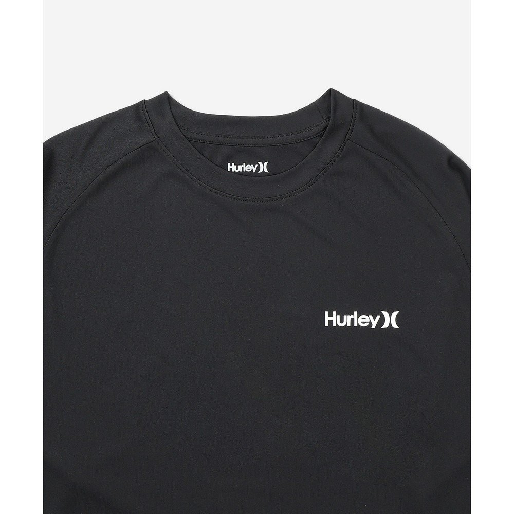ハーレー（HURLEY）（メンズ）ラッシュガード アーチロゴ 長袖Tシャツ MSRG261059-BKWH