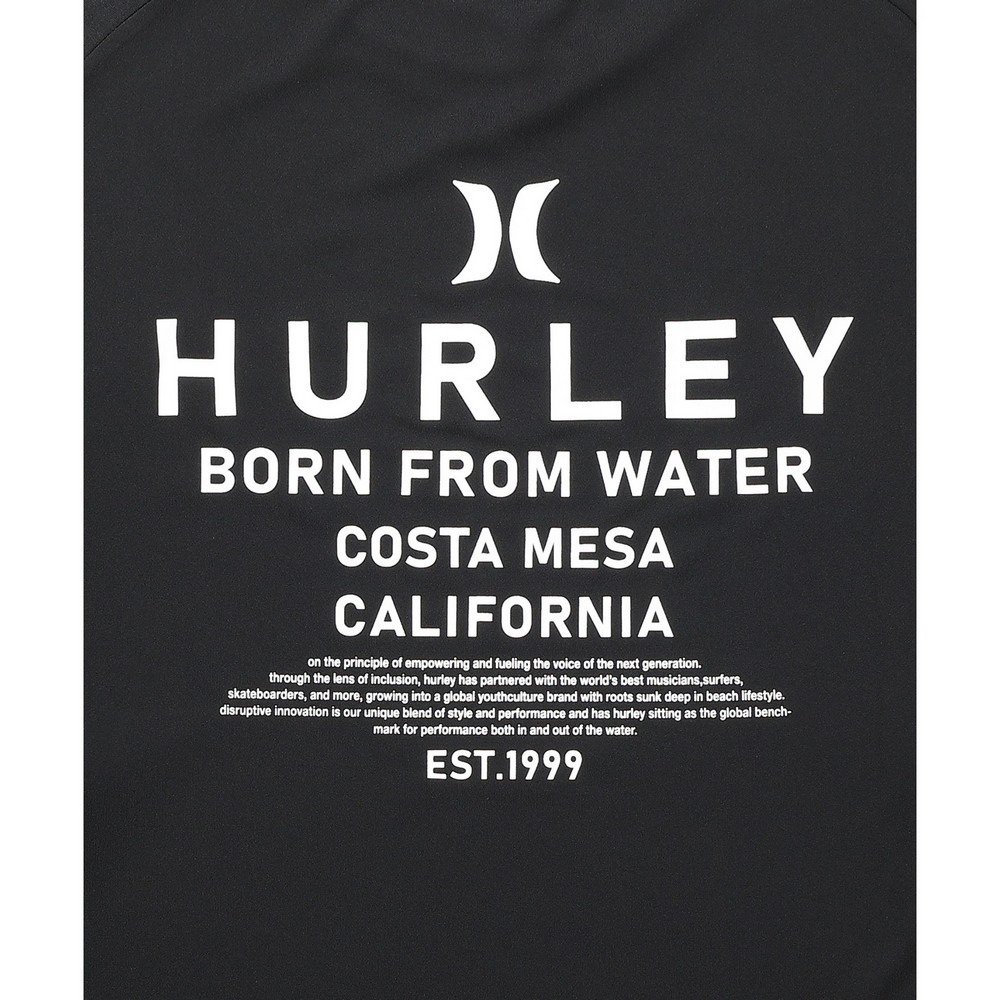 ハーレー（HURLEY）（メンズ）ラッシュガード アーチロゴ 長袖Tシャツ MSRG261059-BKWH