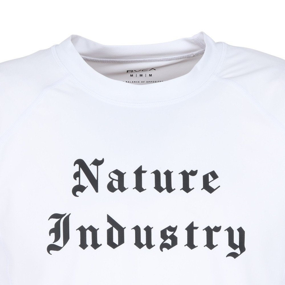 ルーカ（RVCA）（メンズ）水陸両用 NATURE INDUSTRY VA 長袖ラッシュガード BG04A851 WHT