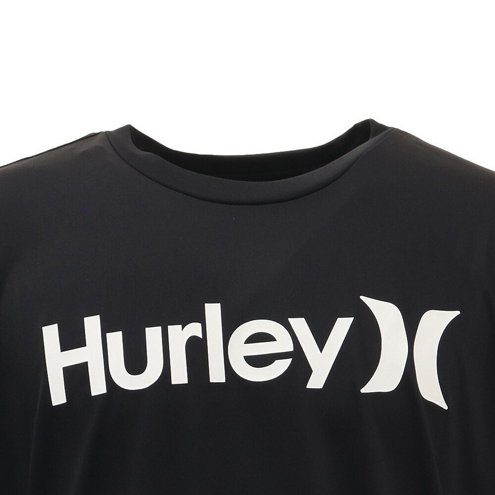 ハーレー（HURLEY）（メンズ）ラッシュガード 半袖 Tシャツ ショートスリーブ ONE AND ONLY MRG2100007-BLK ブラック 水陸両用 紫外線対策 UPF50+