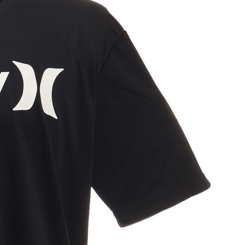 ハーレー（HURLEY）（メンズ）ラッシュガード 半袖 Tシャツ ショートスリーブ ONE AND ONLY MRG2100007-BLK ブラック 水陸両用 紫外線対策 UPF50+