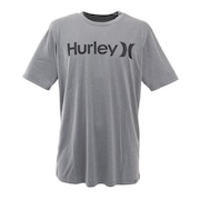 ハーレー（HURLEY）（メンズ）ラッシュガード 半袖 Tシャツ ショートスリーブ ONE AND ONLY MRG2100007-CLG グレー UVカット 水陸両用 紫外線対策 UPF50+