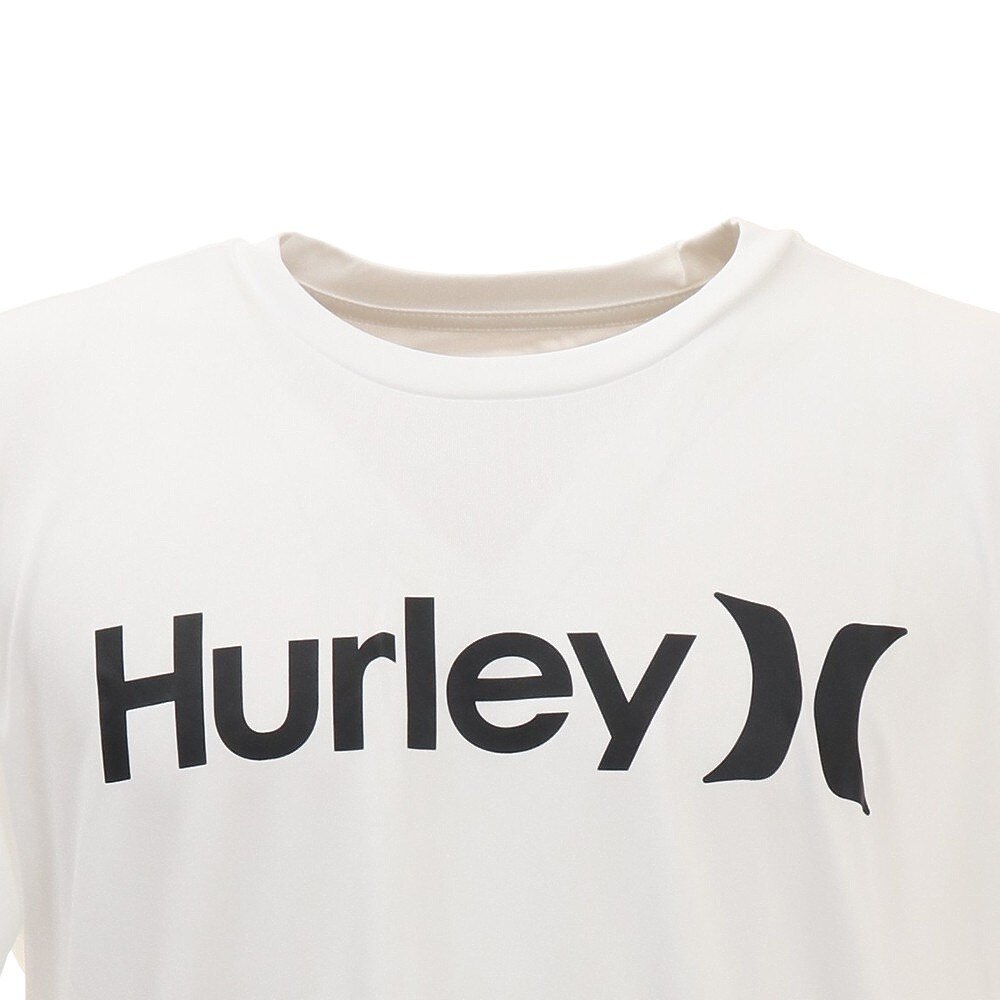 ハーレー（HURLEY）（メンズ）ラッシュガード 半袖 Tシャツ ショートスリーブ ONE AND ONLY MRG2100007-WHT ホワイト UVカット 水陸両用 紫外線対策 UPF50+