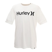 ハーレー（HURLEY）（メンズ）ラッシュガード 半袖 Tシャツ ショートスリーブ ONE AND ONLY MRG2100007-WHT ホワイト UVカット 水陸両用 紫外線対策 UPF50+