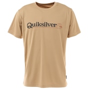 クイックシルバー（Quiksilver）（メンズ）ラッシュガード 半袖 Tシャツ ベージュ UVカット UPF50+ 紫外線対策 NEW ENDING 21SU QLY212007 BGE