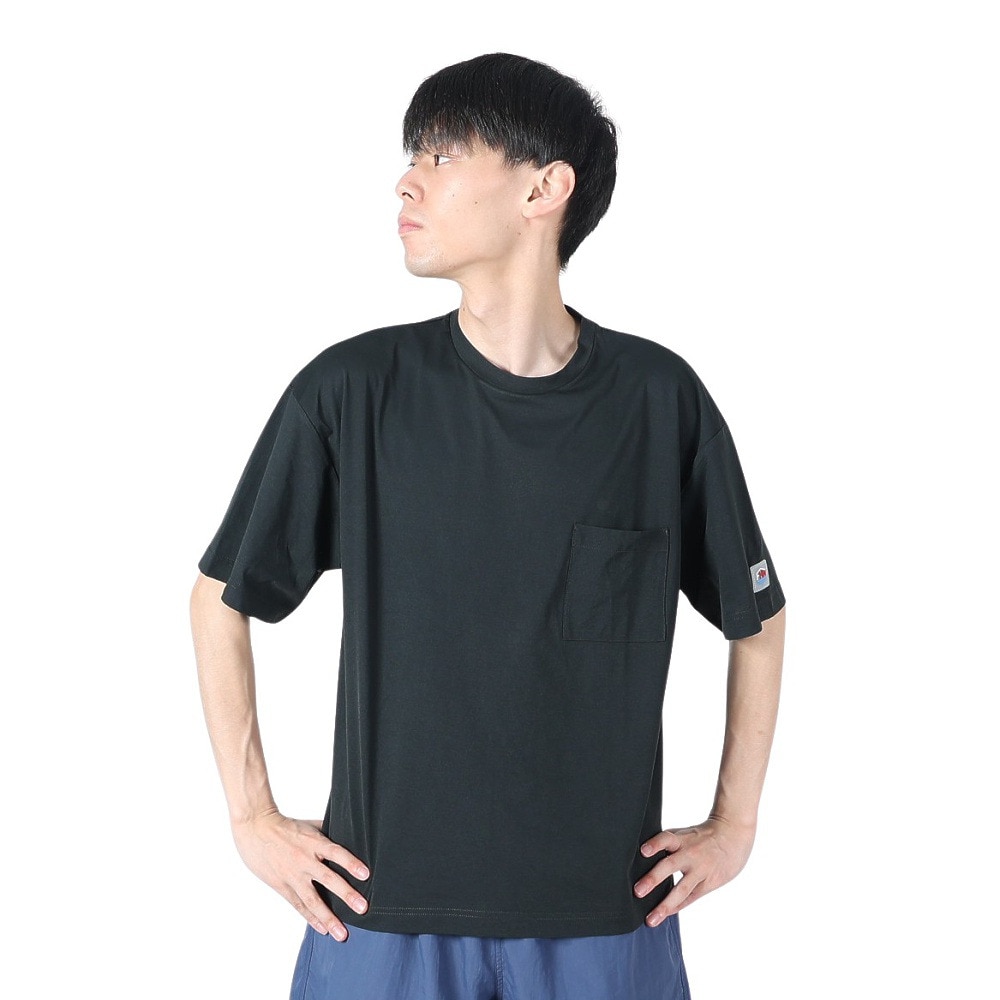 フットマーク（FOOTMARK）（メンズ）ラッシュガード 半袖 Tシャツ ポケット付き UVカット 防虫&吸水速乾 3100114-09