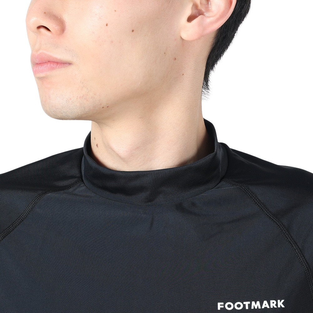 フットマーク（FOOTMARK）（メンズ）ラッシュガード 半袖 Tシャツ UVカット UPF50+ 半袖かぶりラッシュガード 0242300BLK
