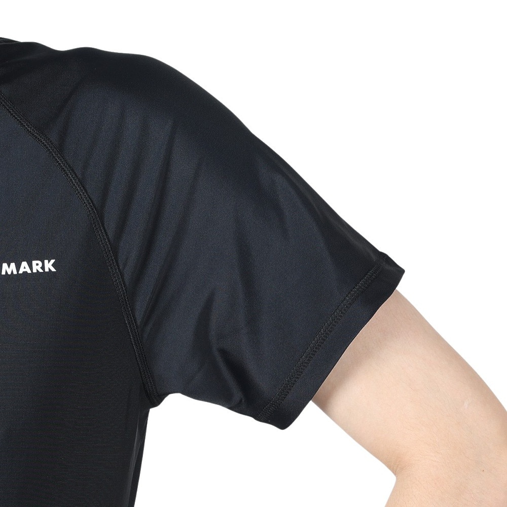 フットマーク（FOOTMARK）（メンズ）ラッシュガード 半袖 Tシャツ UVカット UPF50+ 半袖かぶりラッシュガード 0242300BLK