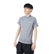 (メンズ)ラッシュガード 半袖 Tシャツ UVカット UPF50+ 半袖かぶりラッシュガード 0242300MGRY