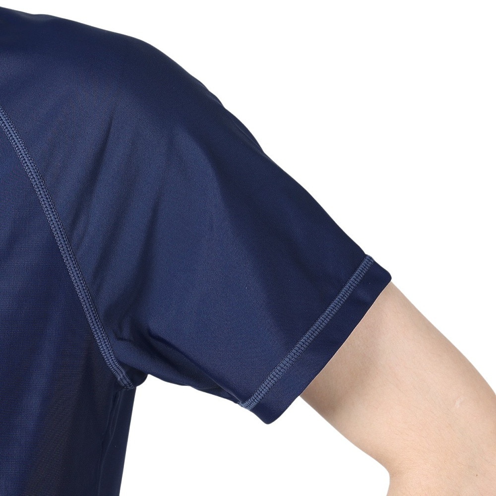 フットマーク（FOOTMARK）（メンズ）ラッシュガード 半袖 Tシャツ UVカット UPF50+ 半袖かぶりラッシュガード 0242300NVY