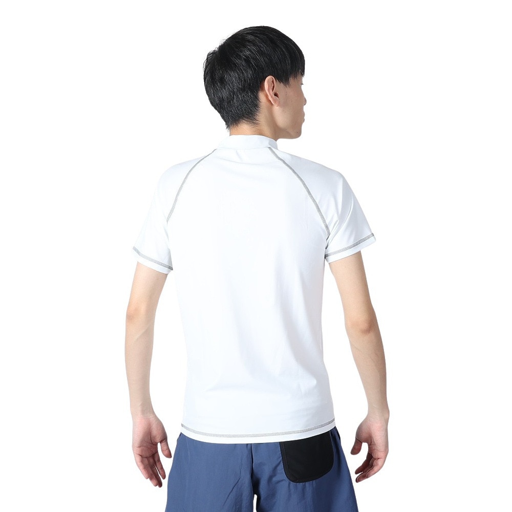 フットマーク（FOOTMARK）（メンズ）半袖かぶりラッシュガード 0242300WHT