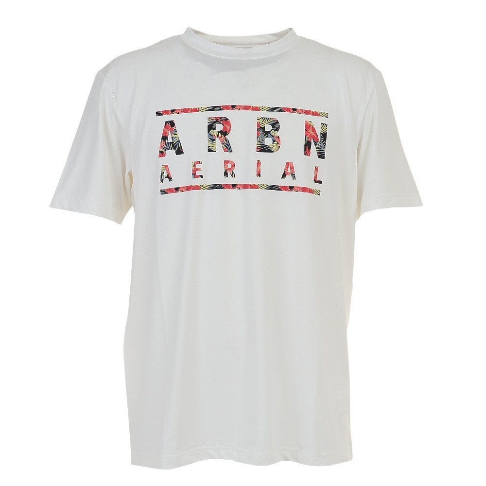 エアボーン（ARBN）（メンズ）ラッシュガード 半袖 Tシャツ ホワイト 水陸両用 UVカット 紫外線対策 22S-ARBN-037SS-WHT