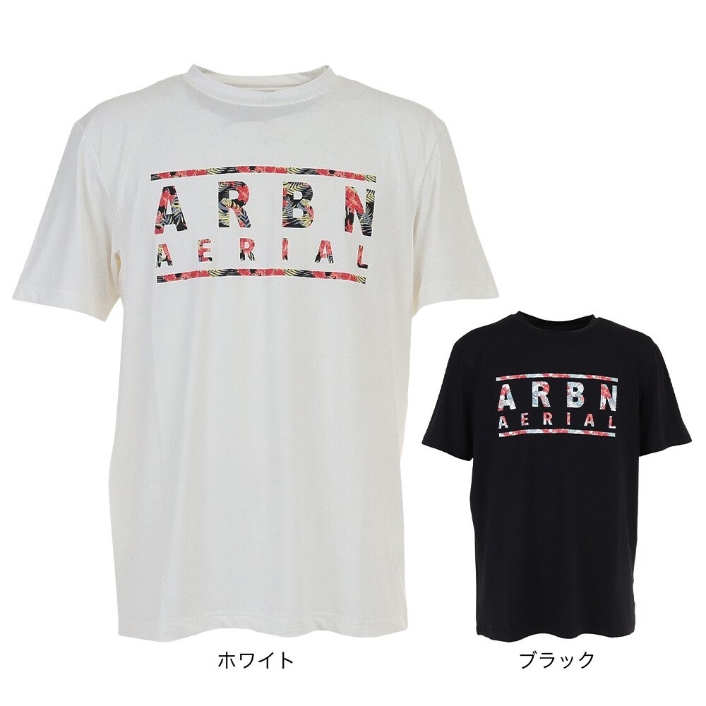 エアボーン（ARBN）（メンズ）ラッシュガード 半袖 Tシャツ ホワイト 水陸両用 UVカット 紫外線対策 22S-ARBN-037SS-WHT