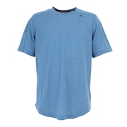 ハーレー(HURLEY)(メンズ)ラッシュガード 半袖 Tシャツ メンズ ブルー 体型カバー QUICK DRY HEAVY SURF AR0165-481