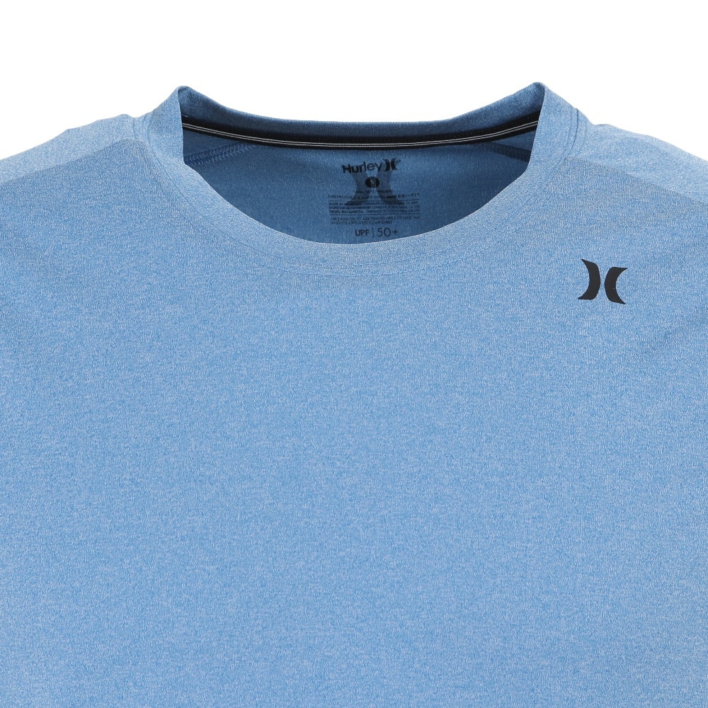 ハーレー（HURLEY）（メンズ）ラッシュガード 半袖 Tシャツ メンズ ブルー UVカット 紫外線対策 UPF50+ 水陸両用 QUICK DRY AV5551-481