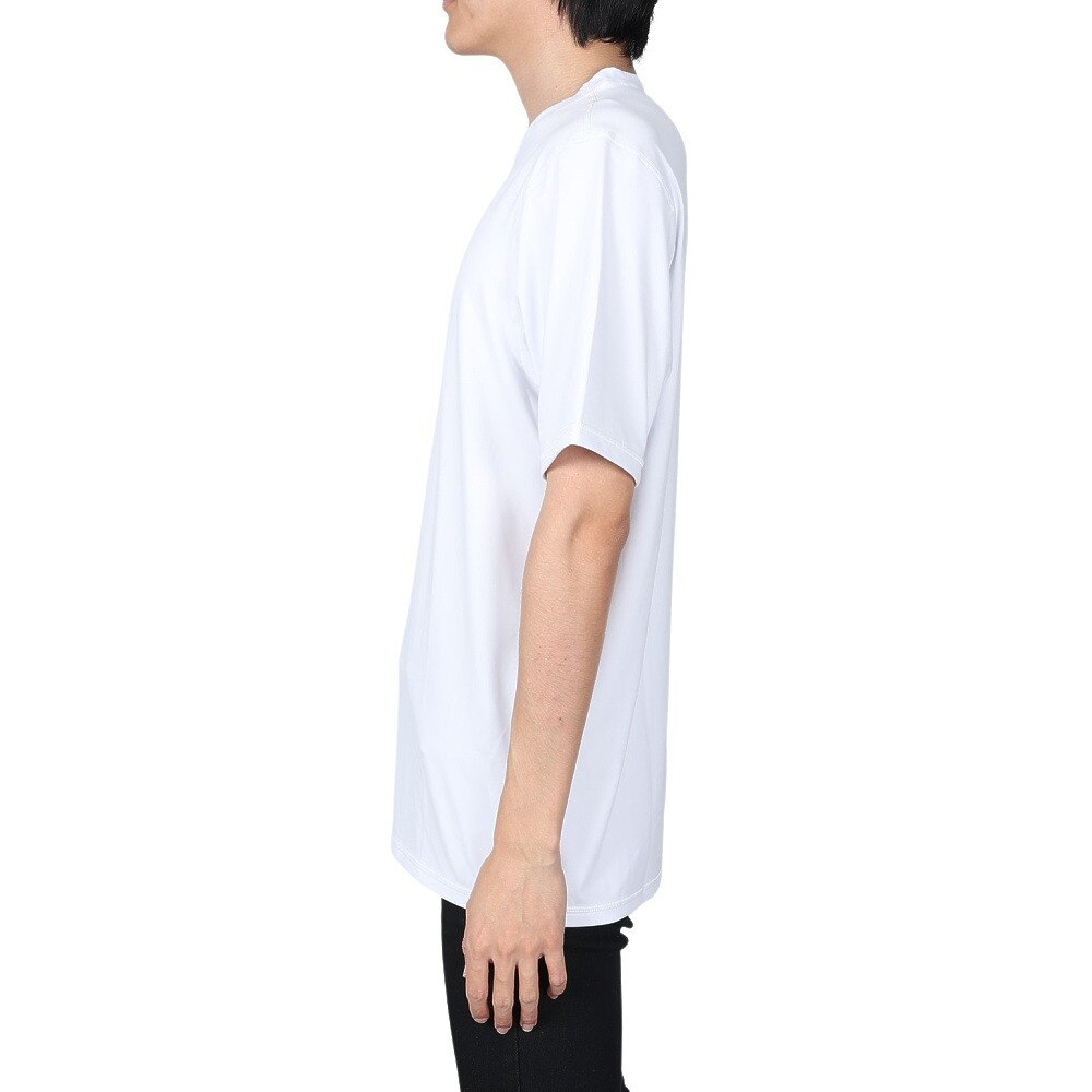 ハーレー（HURLEY）（メンズ）ラッシュガード Tシャツ 半袖 メンズ FASTLANE CJ6750-100 ホワイト UVカット 紫外線対策 UPF50+