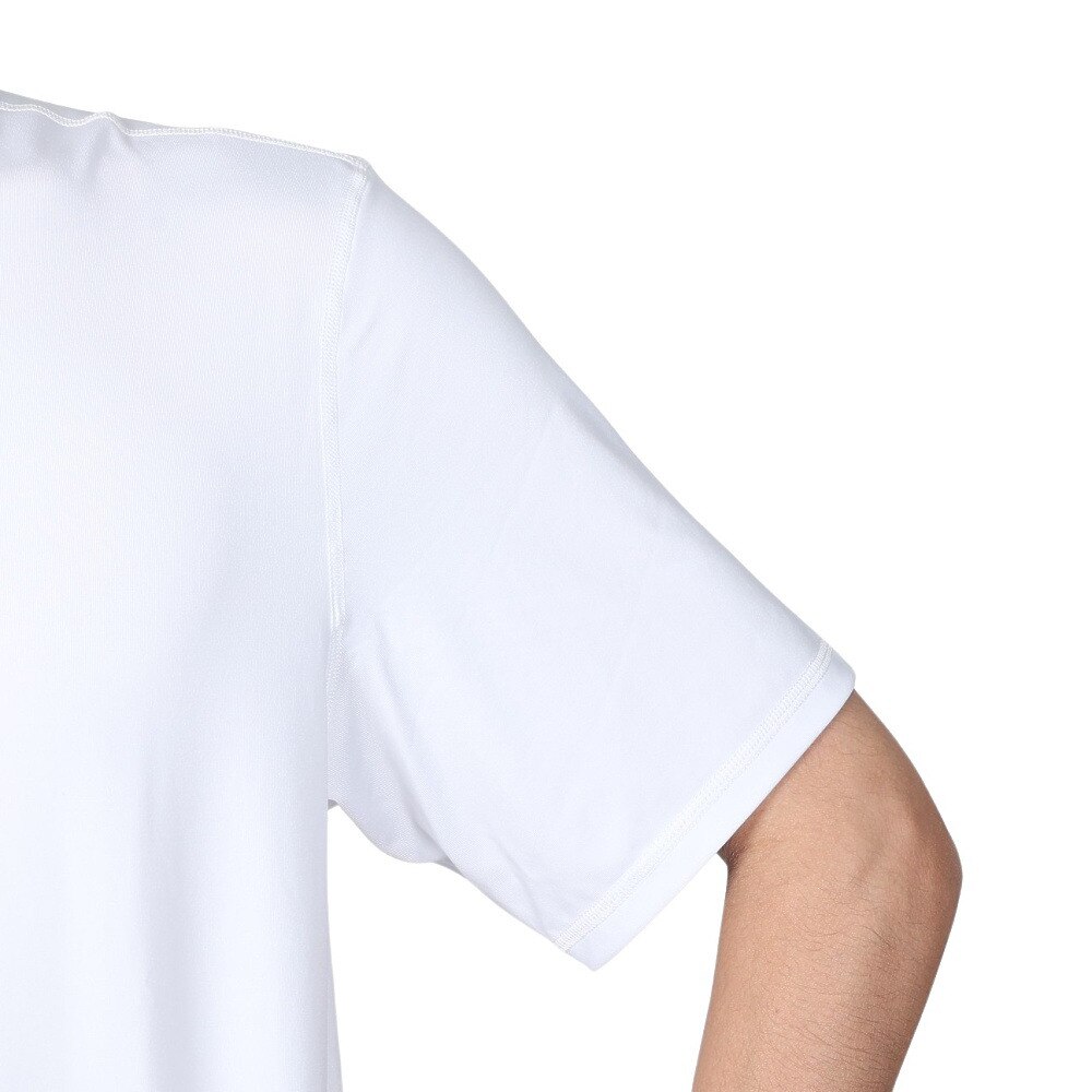ハーレー（HURLEY）（メンズ）ラッシュガード Tシャツ 半袖 メンズ FASTLANE CJ6750-100 ホワイト UVカット 紫外線対策 UPF50+
