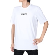 ハーレー(HURLEY)(メンズ)ラッシュガード Tシャツ 半袖 メンズ FASTLANE CJ6750-100 ホワイト UVカット 紫外線対策 UPF50+