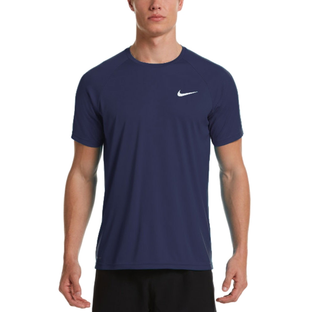 ナイキ（NIKE）（メンズ）UPF40+ 速乾 ラッシュガード 半袖 Tシャツ エッセンシャル ショートスリーブ ハイドロガード NESSA586-440