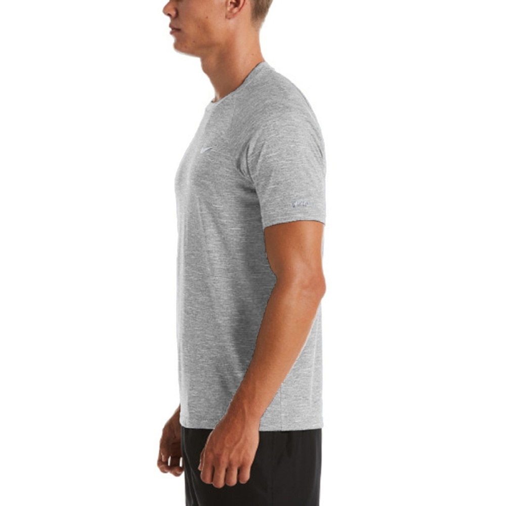 ナイキ（NIKE）（メンズ）ラッシュガード 半袖 Tシャツ UVカット 紫外線対策 ヘザー ショートスリーブ ハイドロガード NESSA589-090
