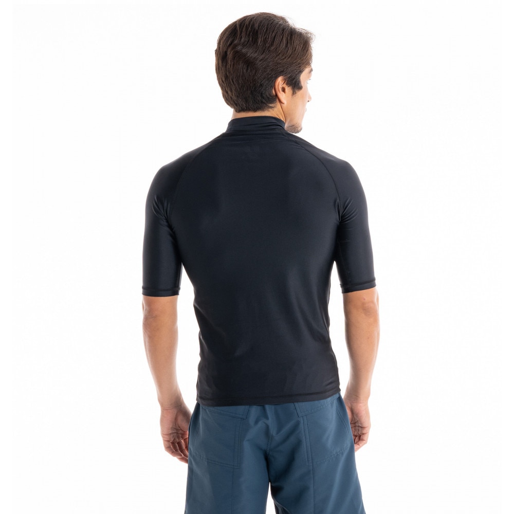 クイックシルバー（Quiksilver）（メンズ）ラッシュガード 半袖 Tシャツ UVカット UPF50+ 水陸両用 ALL TIME SR 23SP QLY231022 BLK1 ブラック