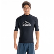 クイックシルバー（Quiksilver）（メンズ）ラッシュガード 半袖 Tシャツ UVカット UPF50+ 水陸両用 NEW TOURS SR 23SP QLY231024 BLK