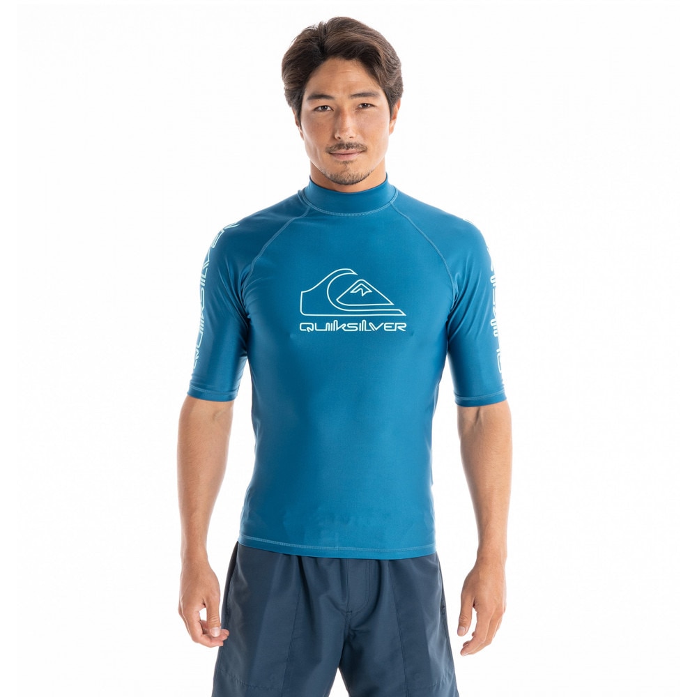 クイックシルバー（Quiksilver）（メンズ）ラッシュガード 半袖 Tシャツ UVカット UPF50+ 水陸両用 NEW TOURS SR 23SP QLY231024 BLU