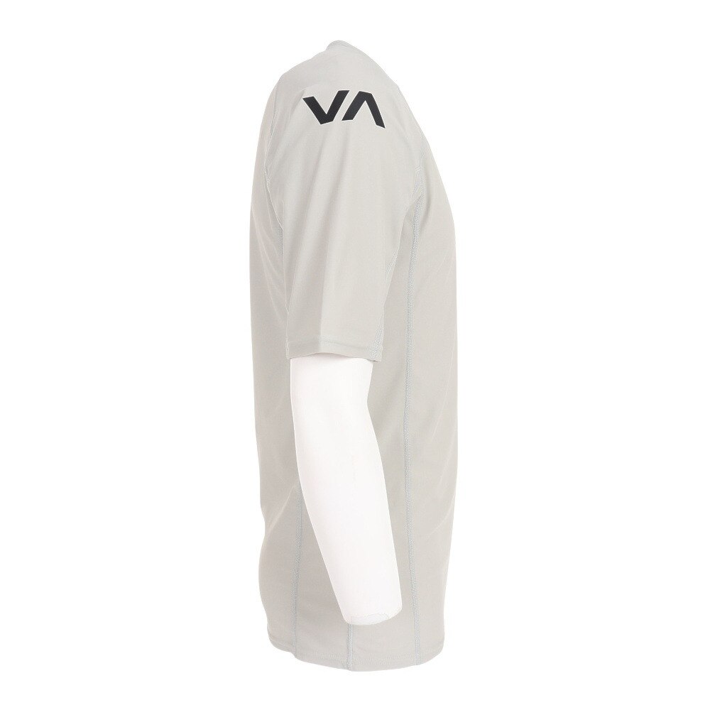 ルーカ（RVCA）（メンズ）ラッシュガード 半袖 Tシャツ 吸汗速乾 UVカット UPF50+ 紫外線対策 アウトドア スポーツ BD041872 LGR