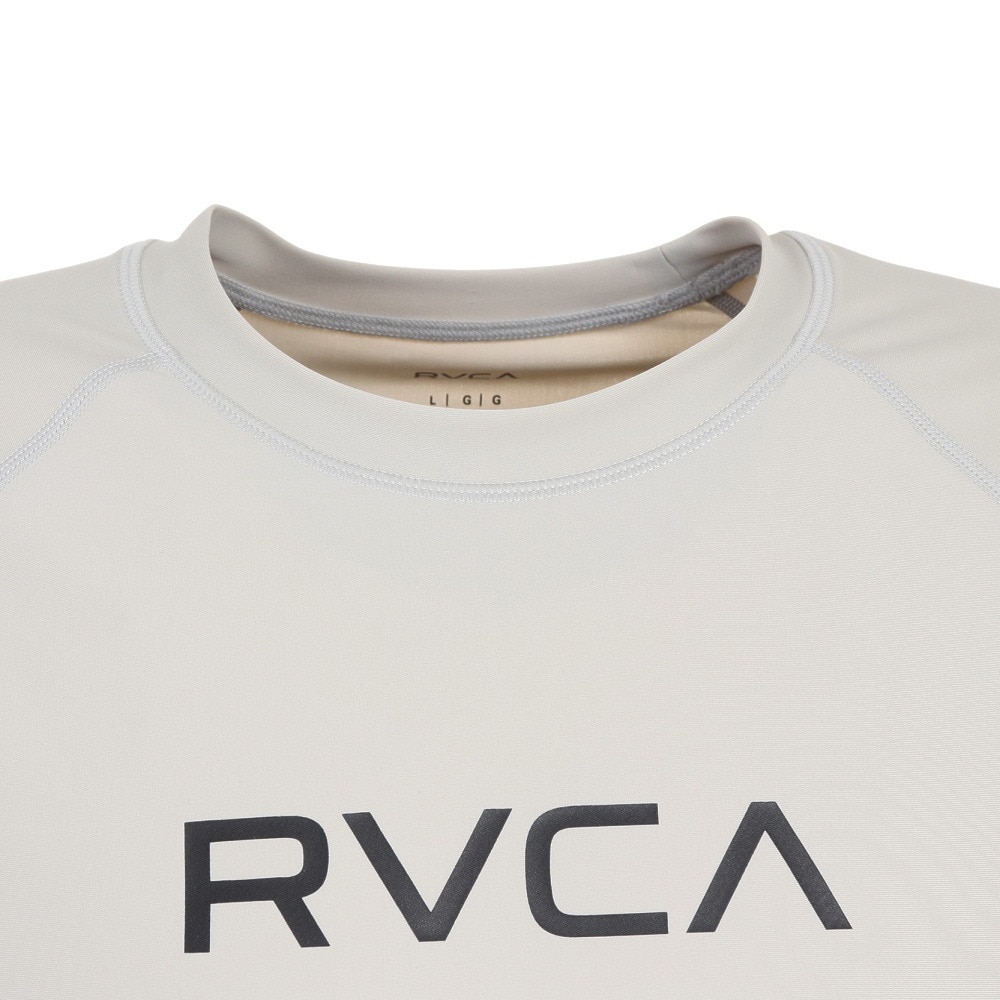 ルーカ（RVCA）（メンズ）ラッシュガード 半袖 Tシャツ 吸汗速乾 UVカット UPF50+ 紫外線対策 アウトドア スポーツ BD041872 LGR