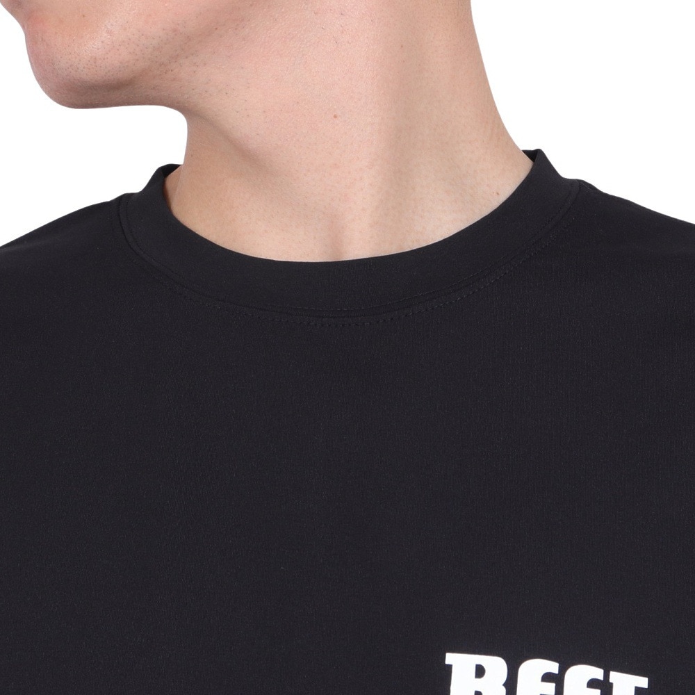 リーフ（REEF）（メンズ）ラッシュガード 半袖 Tシャツ UVカット 紫外線対策 ロゴ RFTEM2321 BLK Lサイズ