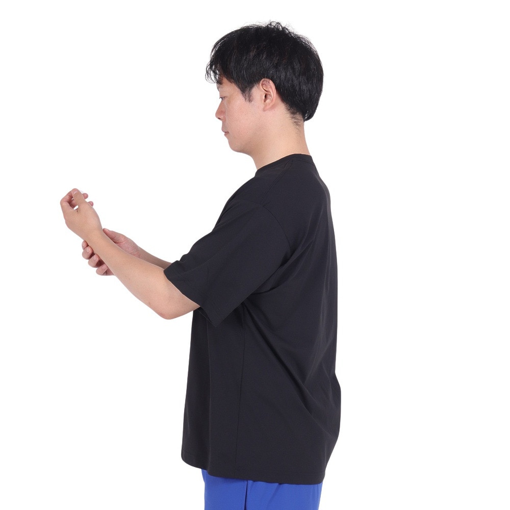 リーフ（REEF）（メンズ）ラッシュガード 半袖 Tシャツ UVカット 紫外線対策 ロゴ RFTEM2321 BLK Mサイズ