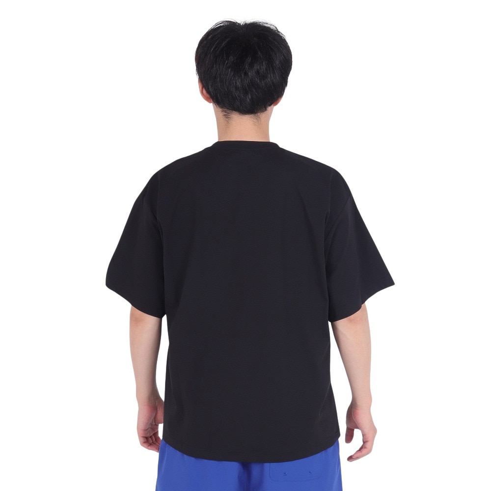 リーフ（REEF）（メンズ）ラッシュガード 半袖 Tシャツ UVカット 紫外線対策 ロゴ RFTEM2321 BLK Mサイズ