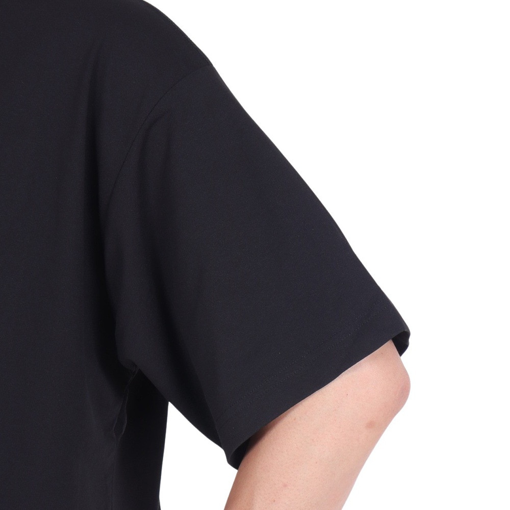 リーフ（REEF）（メンズ）ラッシュガード 半袖 Tシャツ UVカット 紫外線対策 ロゴ RFTEM2321 BLK Mサイズ