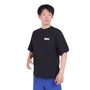 リーフ（REEF）（メンズ）ラッシュガード 半袖 Tシャツ UVカット 紫外線対策 ロゴ RFTEM2321 BLK Mサイズ