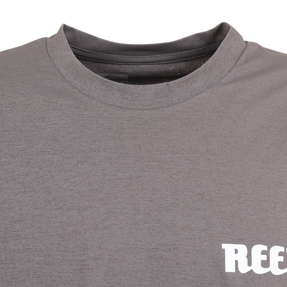 リーフ（REEF）（メンズ）ラッシュガード 半袖 Tシャツ UVカット 紫外線対策 ロゴ RFTEM2321 CHARCOAL Mサイズ