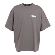 リーフ（REEF）（メンズ）ラッシュガード 半袖 Tシャツ UVカット 紫外線対策 ロゴ RFTEM2321 CHARCOAL Mサイズ