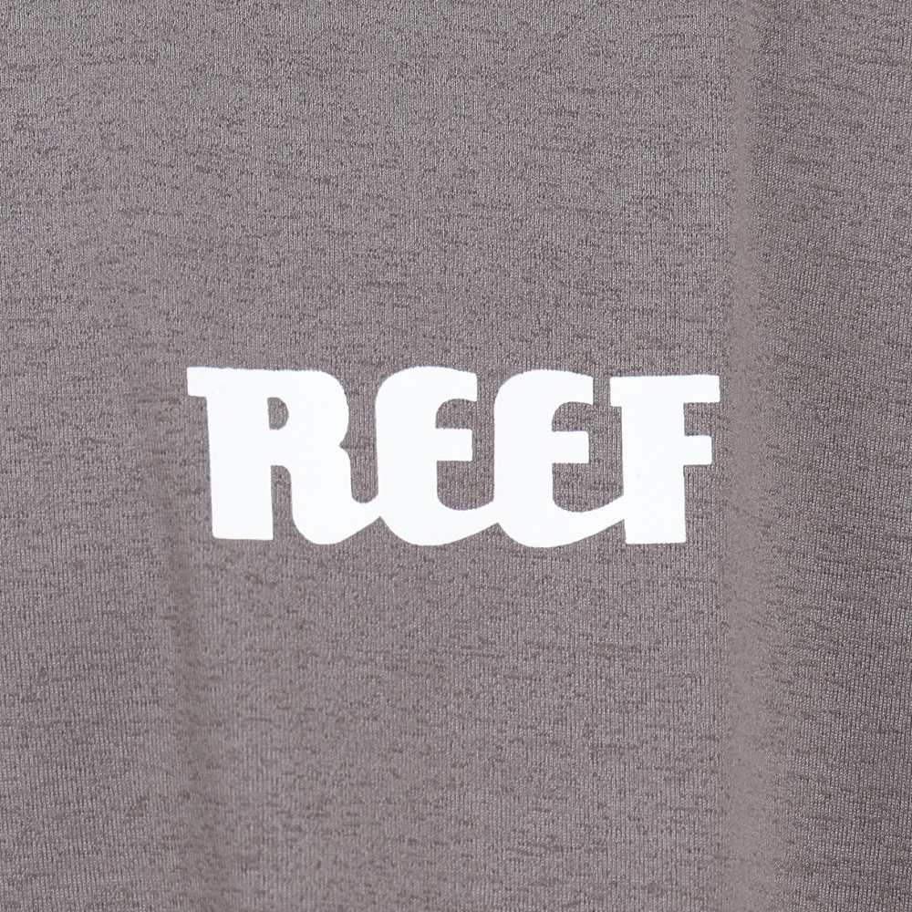 リーフ（REEF）（メンズ）ラッシュガード 半袖 Tシャツ UVカット 紫外線対策 ロゴ RFTEM2321 CHARCOAL LLサイズ