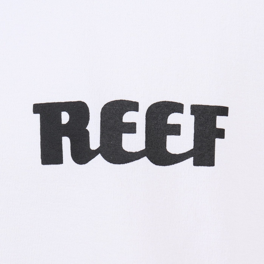 リーフ（REEF）（メンズ）ラッシュガード 半袖 Tシャツ UVカット 紫外線対策 ロゴ RFTEM2321 WHT Lサイズ