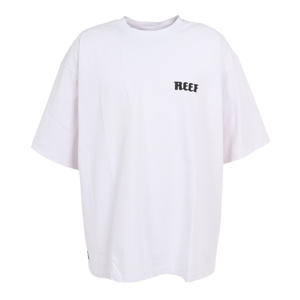 リーフ（REEF）（メンズ）ラッシュガード 半袖 Tシャツ UVカット 紫外線対策 ロゴ RFTEM2321 WHT Lサイズ