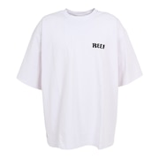リーフ（REEF）（メンズ）ラッシュガード 半袖 Tシャツ UVカット 紫外線対策 ロゴ RFTEM2321 WHT Lサイズ