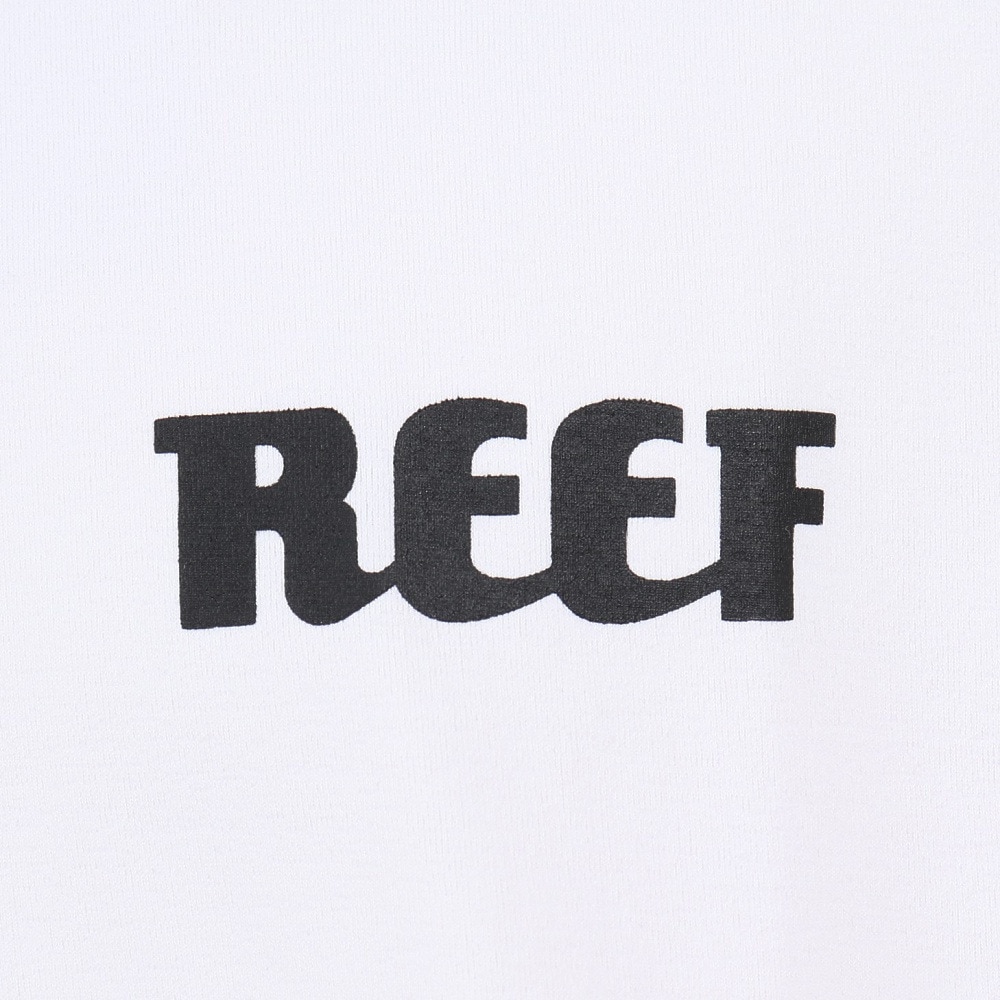リーフ（REEF）（メンズ）ラッシュガード 半袖 Tシャツ UVカット 紫外線対策 ロゴ RFTEM2321 WHT Mサイズ