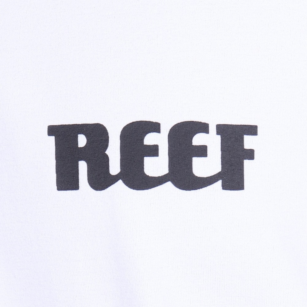 リーフ（REEF）（メンズ）ラッシュガード 半袖 Tシャツ UVカット 紫外線対策 ロゴ RFTEM2321 WHT LLサイズ