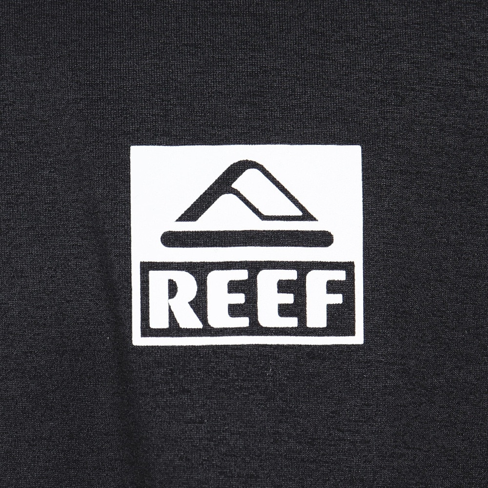 リーフ（REEF）（メンズ）ラッシュガード 半袖 Tシャツ UVカット 紫外線対策 ロゴ RFTEM2324 BLK Lサイズ