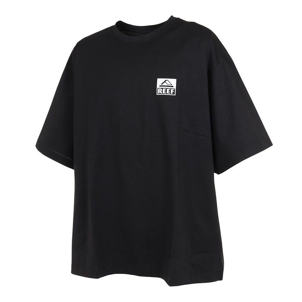 リーフ（REEF）（メンズ）ラッシュガード 半袖 Tシャツ UVカット 紫外線対策 ロゴ RFTEM2324 BLK LLサイズ