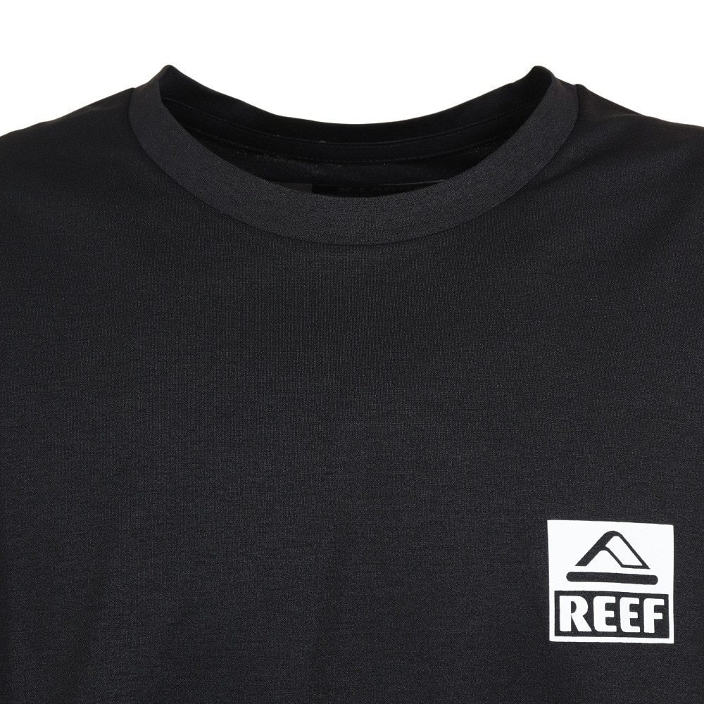 リーフ（REEF）（メンズ）ラッシュガード 半袖 Tシャツ UVカット 紫外線対策 ロゴ RFTEM2324 BLK LLサイズ