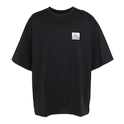 (メンズ)ラッシュガード 半袖 Tシャツ UVカット 紫外線対策 ロゴ RFTEM2324 BLK LLサイズ